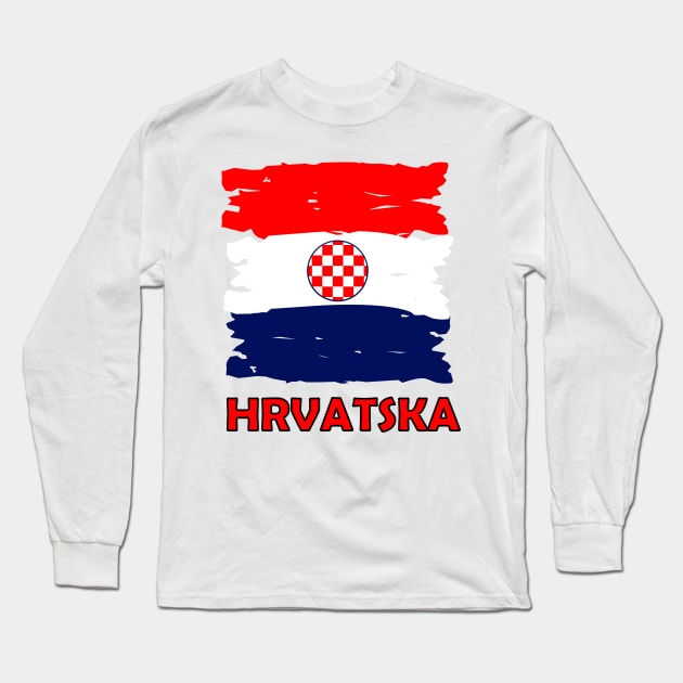 Croatia Long Sleeve T-Shirt by Karpatenwilli